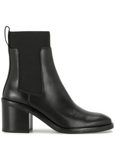 Heeled Chelsea Boots Outfit, Chelsea Boots Outfit, Black Leather Chelsea Boots, Philip Lim, Heeled Chelsea Boots, Botas Chelsea, Chelsea Boots Women, Black Chelsea Boots, Womens Shoes High Heels