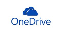 onedrive logo with the word'onedrive'in blue on top of it