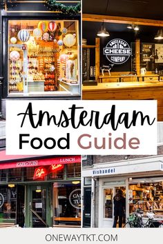 Wondering what to eat in Amsterdam? Included in our Amsterdam food guide, we give you our seven must-try Dutch foods. Find out where to get the best traditional Dutch dishes such as stroopwafels, Belgian fries, poffertjes, bitterballen, kibbeling, Dutch apple pie, and Gouda cheese. In addition to Dutch cuisine, we include information on visiting the iconic Holland windmills. | Amsterdam Food Guide | Dutch Food | What to eat in Amsterdam | Amsterdam Travel Guide | #Amsterdam #Netherlands Netherlands Travel Destinations, Belgian Fries, Netherlands Food, Dutch Cuisine, Amsterdam City Guide, Lunch Places