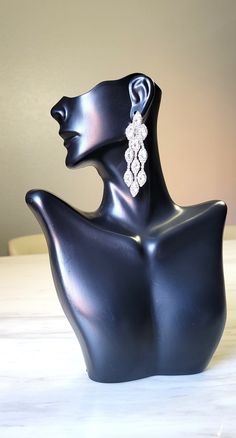 you are looking at gorgeous dangle chandelier earrings. these earrings shine a lot , suitable for all occasion . perfect gift for your friend, lover , family , business, etc. Ladies Gifts, Long Dangle Earrings, Wedding Jewelry Earrings, Family Business, Wedding Earrings, Chandelier Earrings, Earrings For Women, Clear Crystal, Wedding Jewelry