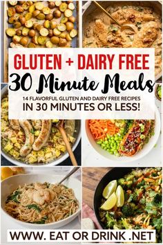 gluten and dairy free 30 minute meals in 30 minutes or less