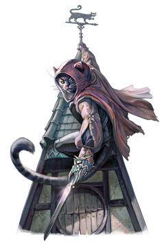 Comics Anime, Heroic Fantasy, Wow Art, Cat People, Fantasy Warrior, Fantasy Rpg, Medieval Fantasy