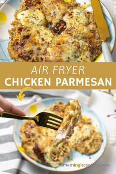 this air fryer chicken parmesan is the best way to cook it