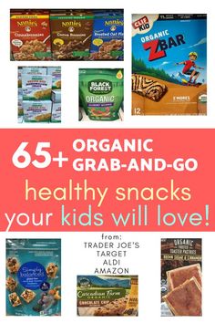 healthy snacks that kids will love from trader joe's and amazon are on sale