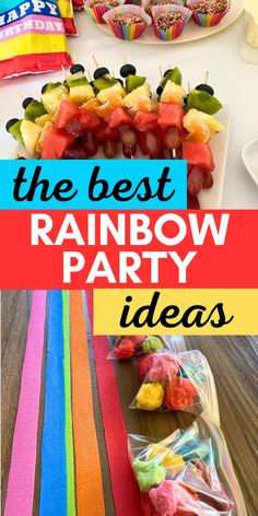 the best rainbow party ideas for kids and adults to enjoy in their own backyard or garden