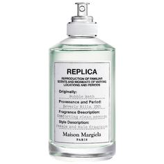 Fragrance Family: FreshScent Type: Fresh FloralsKey Notes: Soap Bubble Accord, Rose Superessence, White Musk, Coconut Milk AccordFragrance Description: This fresh floral perfume contains aromatic soap bubble accord accented by the soft floral scents of rose superessence, jasmine, and lavender. The clean, fresh scent gives way to a grounding musk perfume, and subtle coconut is revealed, melting into the skin with a delicate creaminess.About the Bottle: The luxe fragrance bottle carries a cotton l Bergamot Essence, Maison Margiela Replica, Fresh Perfume, Lemon Trees, Musk Perfume, Margiela Replica, Fragrance Bottle, Popsugar Beauty, Soap Bubbles