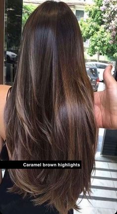 Black Hair Balayage, Brunette Hair With Highlights, Vlasové Trendy, Brunette Balayage Hair, Hair Stylies