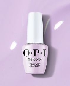 OPI Gel #GC F83 - Polly Want Polishuer? / Intelli-Gel Pastel Nail Polish, Damaged Nails, Lovely Lavender, The Paradise, Gel Color, Intense Colors, Gel Nail, Gel Nail Polish, True Colors