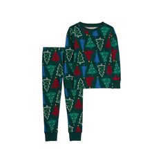 Give his pajama drawer a holly jolly refresh with these toddler boys' Christmas tree print pajamas from Carter's. Click on this KIDS APPAREL & SHOES GUIDE to find the perfect fit and more! Give his pajama drawer a holly jolly refresh with these toddler boys' Christmas tree print pajamas from Carter's. Click on this KIDS APPAREL & SHOES GUIDE to find the perfect fit and more! FEATURES Includes top & pants Top: crewneck, long sleeves Pants: Covered elastic waistband for a comfy fit, ribbed cuffs A Shoes Guide, Carters Size Chart, Christmas Tree Print, Boys Christmas, Adjustable Waistband, Print Pajamas, Tree Print, Holly Jolly, Comfy Fits