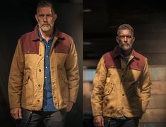 Inspired by the rugged heritage of the Western ranch jacket, the Dust Jacket takes you back to the heart of American workwear. This jacket is designed with a longer cut, perfect for full coverage and protection when you're out braving the elements. Its contrasting shoulder and chest details embody the classic cowboy style while bringing modern design into the aesthetics. Classic Cowboy, American Workwear, Long Cut, Cowboy Style, Travel Companion, Dust Jacket, Shirt Accessories, Running Errands, Clothes For Sale