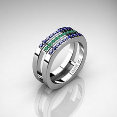 Luxurious and rich, this Mens Modern Classic 950 Platinum Blue Sapphire Emerald Cluster Formal Ring G1004-950PLATEMBS evokes absolute quality, character and style and is sure to delight your taste. Quality crafted for your special moment this designer jewelry piece is a sight to be hold. Includes:  * 1 x over 10.0 grams TW of cast solid 950 Platinum ring (8.0 mm top width) * 18 x round 0.015 carat (approx 0.27 CTW) lab created blue sapphires * 9 x round 0.015 carat (approx 0.13 CTW) lab created Lab Created Emerald, Jewelry Images, Platinum Ring, Emerald Ring, Solid Metal, Designer Jewelry, Stone Settings, Modern Classic, Blue Sapphire