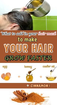 Natural hair masks help you feed and maintain your hair shiny and healthy.If you add ths ingredient, the results will be miraculous. Make Hair Grow Faster, Cinnamon Hair, Help Hair Grow, Make Hair Grow, Healthy Honey, Natural Hair Mask, Stimulate Hair Follicles