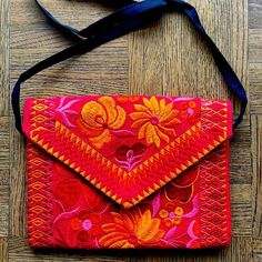 Gorgeous Vibrant Colors Handmade In Mexico Cross Body Strap Snap Closure Zippered Bag With Two Inside Compartment New Never Used New Without Tag Never Used! Zippered Bag, Zipper Bags, Lady In Red, Cross Body, Crossbody Bag, Hand Crafted, Vibrant Colors, Bag Lady, Orange