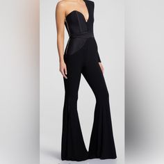 New With Tag , Size 6 , It’s No Game One Shoulder Jumpsuit. Luxury Jumpsuits And Rompers For Gala, Glamorous Fitted Evening Pantsuit, Fitted Black Jumpsuit For Gala, Luxury Black Jumpsuits And Rompers For Evening, Luxury Black Jumpsuits And Rompers For Formal Occasions, Luxury Black Formal Jumpsuits And Rompers, Luxury Black Fitted Jumpsuits And Rompers, Luxury Fitted Black Jumpsuits And Rompers, Luxury Pantsuit For Night Out