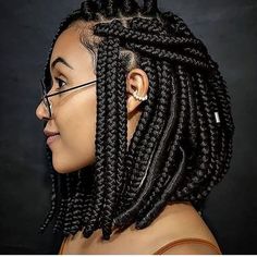 Fabulous Afro Hair Ideas for Every Occasion Bob Braids Hairstyles, Short Box Braids Hairstyles, Natural Hair Stylists, Short Box Braids, Fesyen Rambut, Long Box Braids, Braids Hairstyles Pictures