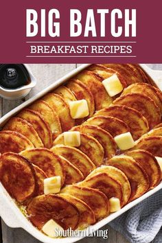 the cover of big batch breakfast recipes