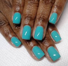 Nail Polish Color Meaning, Turquoise Manicure, Aqua Nails Design Ideas Short, Gel Toe Nails Summer, August Colors Nails, Toe Nail Colors For Summer, Teal Nails, Gel Toe Nails, Glamorous Nails