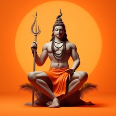 Orange Clothing, Colorful Backdrop, Shiva Lord, Photos Of Lord Shiva, The Protector, Cosmic Energy, Digital Poster, Hindu Deities, Lord Shiva