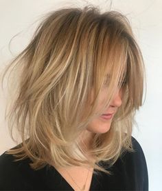 Root Fade, Tousled Lob, Bob Balayage, Blonde Bob Hairstyles, Modern Haircuts, Lob Hairstyle, Penteado Cabelo Curto, Long Blonde, Haircuts For Fine Hair