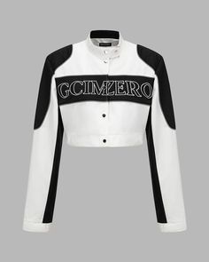 Details: Long-sleeve racing jacket with front letter designTop Length: CroppedSleeve Length: Long SleevesMaterials:95% Polyester + 5% Spandex Jacket For Summer, Kitsch Fashion, Y2k Fashion Aesthetic, Pop Punk Fashion, Clueless Fashion, Pop Culture Fashion, Outfits 90s, Outfit 90s, Y2k Grunge