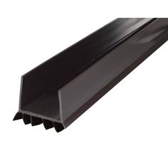 an image of a black metal gutter