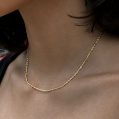 Introducing the Cable Chain Necklace in 18k Yellow Gold. Perfectly delicate and ideal for pairing with any outfit, this piece can be stacked with other necklaces or worn with a small pendant. A must-have for any jewelry collection, this versatile and adjustable cable chain design is your new go-to for everyday wear. This product is guaranteed for life - GLD will repair the item should you experience any defects in craftsmanship or breakage. Specifications - Length: 14"-16" (Adjustable) - Width: Cable Chain Necklace, Chain Design, Vermeil Jewelry, Custom Earrings, Necklace Size, Small Pendant, Drop Necklace, Pendant Bracelet, Chain Pendants