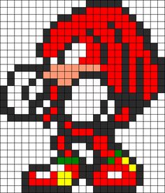 the pixel art is designed to look like an old school video game character