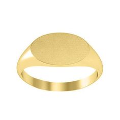 This wide oval signet ring is a wonderful gift idea for ladies. The ovular shaped engravable face measures 6.8 mm x 11.5 mm which elegantly allows for up to three initials to be displayed beautifully on the surface of the ring. A single initial can of course be stunningly shown alone as well, but the shape is definitely optimal to fit up to three if that is what you choose. The piece has a solid back and weighs about 2.3 grams since it is made entirely out of 14kt gold. It comes in yellow, white, or rose colored gold options as well to suit your favorite color aesthetics. Oval Signet Ring, Elongated Oval, Signet Rings, Gold Signet Ring, Oval Rings, 14k Gold Ring, Gold Diamond Rings, Rings For Women, Rose Color