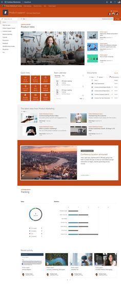 an image of a website page with orange and white colors