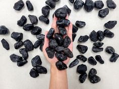 These are raw pieces of Apache Tears imported from Mexico. Each piece measures between 1 inch to 2 inches.Apache Tears is also known as Smoky Obsidian, Obsidianite or Marekanite. It is a variety of Black Obsidian that crystallized into rounded, pebble shapes.Among crystal healing enthusiasts, this stone is considered a very gentle grounding stone working very well with the root chakra. Crystal Stones, Stone Work, Root Chakra, Crystal Healing, Chakra