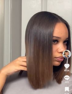 Long Relaxed Hair, Wedding Hairs, October Mood, Brown Hair Inspiration, Pressed Natural Hair, Blonde Ambition, Silk Press Natural Hair, Girl Hair Colors, Hair Regimen