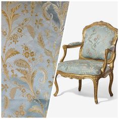 NEW Sir Linus Neoclassical Aubusson Inspired Duck Egg Blue Floral Upholstery Drapery Fabric - Fancy Styles Fabric Pierre Frey Lee Jofa Brunschwig & Fils Bridgerton Bedroom, French Upholstery Fabric, Damask Upholstery Fabric, Carved Sofa, Fabric Dining Room Chairs, Floral Upholstery Fabric, Vertical Pattern, Floral Upholstery, Velvet Upholstery Fabric