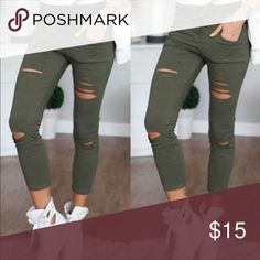 Summer army green tights Army green denim tights 85% Cotton 15% spandex. Great summer denim!! Pants Leggings Green Tights, Boutique Pants, Lace Up Leggings, Black Capri Leggings, Summer Denim, Stretchy Leggings, The Boutique, White Bodysuit, Waist Pants