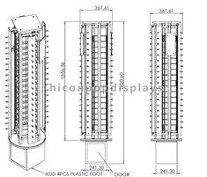 the drawing shows three different types of elevators