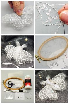 A tutorial on embroidering a moth in stumpwork technique. Bead Embroidery Patterns Templates, Embroidered Moths, Embroidered Insects, Embroidered Moth, Illustrated Photo, Jewelry Butterfly, Digital Embroidery Patterns, Embroidery Hearts, Diy Embroidery Designs