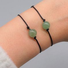 Aventurine Crystal Bracelet Healıng Crystal Bracelet Adjustable Cord Bracelet Wish Bracelet Protection Bracelet Gemstone Gift Benefits of Aventurine ; Aventurine is known as the lucky stone. It is believed that the luck of those who have this stone will be opened. It gives patience and peace. Since aventurine spreads positive energy, it opens the heart chakra of the person and provides balance in the emotions. It brings joy to its environment. It collects negative energies and relieves stress. W Witch Bracelet, Adjustable Cord Bracelet, Aventurine Bracelet, Aventurine Crystal, Lucky Stone, Phone Charms, Brings Joy, Natural Stone Bracelets, Protection Bracelet