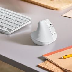 Logitech Lift White Ergonomic Mouse Logitech Lift, Ergonomic Desk, Radio Frequency, Apple Magic Mouse, Apple Macbook Pro, Microsoft Surface