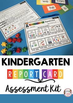 the printable report is for children to practice their reading and writing skills with this set of