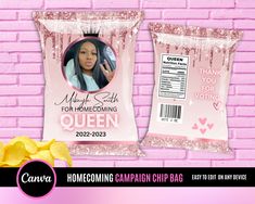 Homecoming Chip Bags, Hot Cocoa Bar Party, Pretty Bedroom Decor, Homecoming 2024, High School Homecoming, Blow Pops, Campaign Ideas