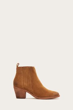 Alton Chelsea | FRYE Suede Boots With Stacked Heel For Fall, Suede Boots With Heel Pull Tab, Casual Heeled Boots With Suede Lining, Casual Suede Heeled Boots With Suede Lining, Fall Suede Ankle-high Wedge Boots, Casual Boots With Suede Lining And Block Heel, The Frye Company, Bags For Men, Goodyear Welt