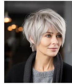 Platinový Blond, Wash And Wear Haircuts, Long Pixie Hairstyles, Shaggy Short Hair, Messy Short Hair, Edgy Short Hair, Short Layered Haircuts, Long Pixie, Trendy Short Hair