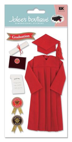 PRICES MAY VARY. 3D STCKR CAP & GOWN RED JG SPECIAL EVENTS: Make any event even more special with a handwritten card and stylish envelope SPECIAL EVENTS: Make any event even more special with a handwritten card and stylish envelope greeting card Red Graduation Cap, Graduation Diploma, Foam Paper, Sticker Machine, Gown Red, Cap And Gown, Red Cap