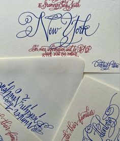 several envelopes with handwritten letters on them