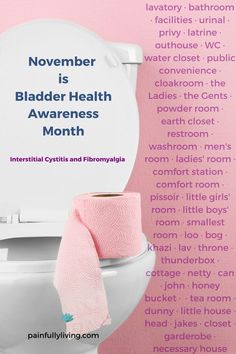 November is #BladderHealthAwareness month. There are many, many co-occurring issues that can come with Fibromyalgia (FMS). Interstitial Cystitis (IC) is one of them that isn’t mentioned much in the FMS community. I was diagnosed with IC about 15 years ago, when I was 40. However, I believe I’ve had some level of IC for most of my life. Chiropractor Adjustment, Ic Diet, Bladder Health, Health Awareness Months, Carotid Artery, Autoimmune Disorder, Rare Disease, Acid Reflux