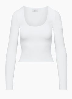 CONTOUR SCOOPNECK LONGSLEEVE | Aritzia Fitted Long Sleeve Top With Scoop Neck, Fitted Long Sleeve Scoop Neck Top, Fitted Long Sleeve Scoop Neck Top For Fall, Seamless Second-skin Long Sleeve Tops, Stretch Long Sleeve Scoop Neck Top In Solid Color, Solid Color Stretch Long Sleeve Top With Scoop Neck, Solid Stretch Long Sleeve Top With Scoop Neck, Fitted Tops For Layering With Scoop Back, Fitted Tops With Scoop Back For Layering