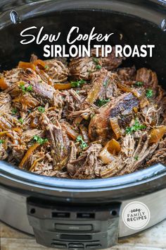 slow cooker sirloin tip roast in the crock pot