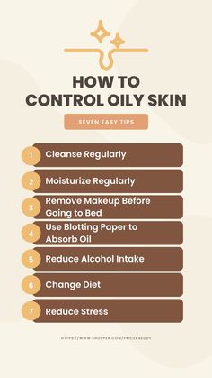 Are you worried about oily skin? You are not alone. There are so many people who have this problem. Don't worry. There are ways to reduce oily skin. Here are the 7 Easy Steps to manage oily skin. These are simple steps that can be easily practiced. They should be part of your Daily Skin Care Routine Order Morning and Nighttime. 
Cleanse, Moisturize, remove makeup before going to bed, use blotting paper to absorb oil, etc. #affiliate #skincare #skincare routine Reduce Oily Skin, Control Oily Skin, Blotting Paper, Before Going To Bed, Remove Makeup, Going To Bed, Daily Skin Care Routine, Daily Skin Care