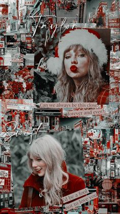 a collage of photos with the words taylor swift on it, and an image of taylor