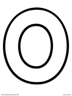 a black and white image of the letter o