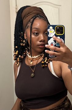 Headwrap Hairstyles, Cabello Afro Natural, Recipes Oven, Short Box Braids Hairstyles, Hair Scarf Styles, Box Braids Hairstyles For Black Women, Braided Cornrow Hairstyles, Cute Box Braids Hairstyles, Quick Braided Hairstyles